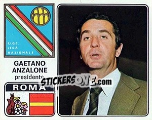 Cromo Gaetano Anzalone - Calciatori 1972-1973 - Panini