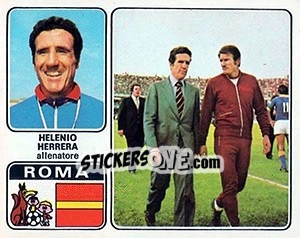 Figurina Helenio Herrera - Calciatori 1972-1973 - Panini