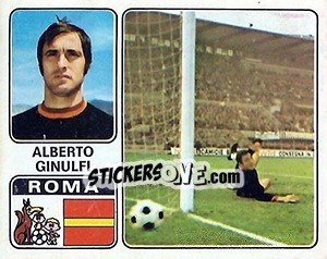 Cromo Alberto Ginulfi - Calciatori 1972-1973 - Panini