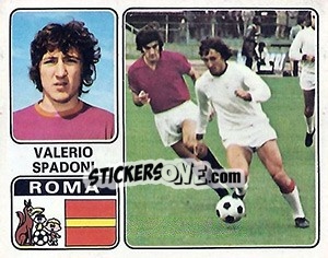 Sticker Valerio Spadoni - Calciatori 1972-1973 - Panini