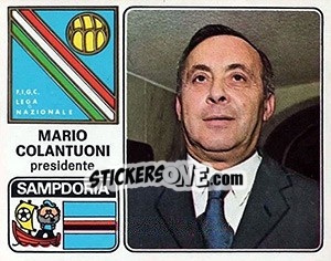 Sticker Mario Colantuoni - Calciatori 1972-1973 - Panini