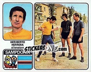 Cromo Heriberto Herrera - Calciatori 1972-1973 - Panini
