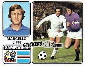 Cromo Marcello Lippi - Calciatori 1972-1973 - Panini
