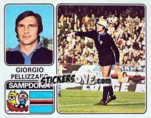 Sticker Giorgio Pellizzaro - Calciatori 1972-1973 - Panini