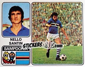 Sticker Nello Santin - Calciatori 1972-1973 - Panini