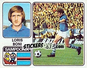 Figurina Loris Boni - Calciatori 1972-1973 - Panini