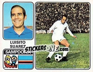 Sticker Luisito Suarez - Calciatori 1972-1973 - Panini