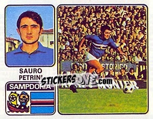 Figurina Sauro Petrini - Calciatori 1972-1973 - Panini