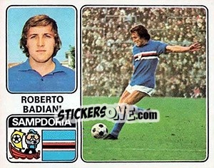 Cromo Roberto Badiani - Calciatori 1972-1973 - Panini