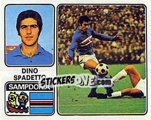 Sticker Dino Spadetto - Calciatori 1972-1973 - Panini
