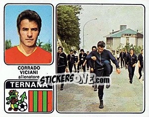 Sticker Corrado Viciani - Calciatori 1972-1973 - Panini