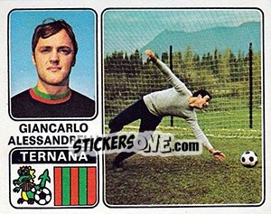 Sticker Giancarlo Alessandrelli - Calciatori 1972-1973 - Panini