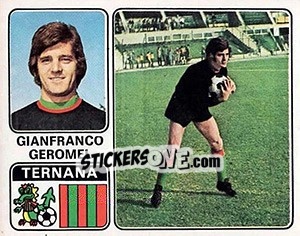 Cromo Gianfranco Geromel - Calciatori 1972-1973 - Panini