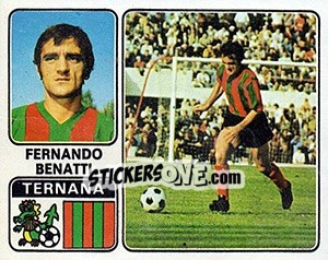 Cromo Fernando Benatti - Calciatori 1972-1973 - Panini