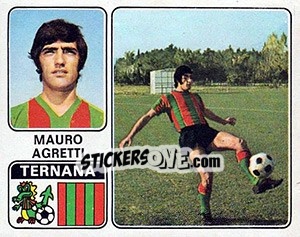 Sticker Mauro Agretti - Calciatori 1972-1973 - Panini