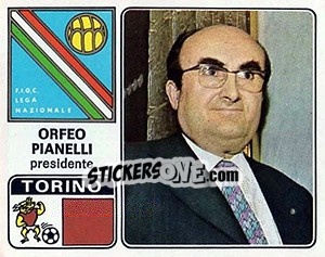 Sticker Orfeo Pianelli - Calciatori 1972-1973 - Panini