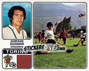 Sticker Gustavo Giagnoni - Calciatori 1972-1973 - Panini