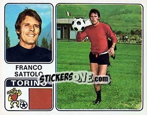 Sticker Franco Sattolo - Calciatori 1972-1973 - Panini