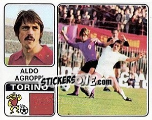 Figurina Aldo Agroppi - Calciatori 1972-1973 - Panini