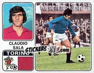 Sticker Claudio Sala - Calciatori 1972-1973 - Panini