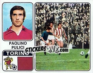 Sticker Paolino Pulici - Calciatori 1972-1973 - Panini