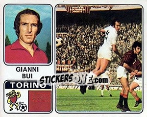 Sticker Gianni Bui - Calciatori 1972-1973 - Panini