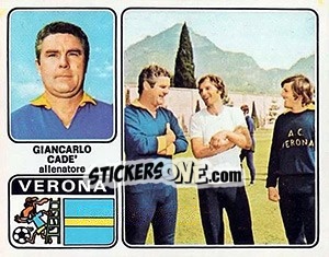 Sticker Giancarlo Cade' - Calciatori 1972-1973 - Panini
