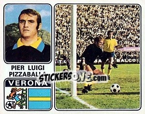 Sticker Pier Luigi Pizzaballa - Calciatori 1972-1973 - Panini