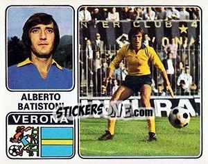 Sticker Alberto Batistoni - Calciatori 1972-1973 - Panini