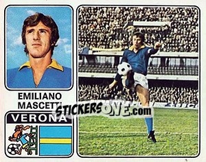 Cromo Emiliano Mascetti - Calciatori 1972-1973 - Panini
