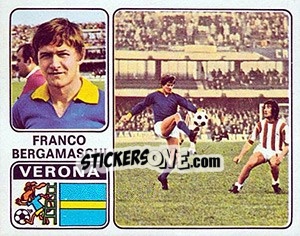 Cromo Franco Bergamaschi - Calciatori 1972-1973 - Panini