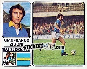 Sticker Gianfranco Zigoni - Calciatori 1972-1973 - Panini