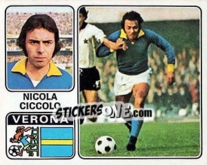 Figurina Nicola Ciccolo - Calciatori 1972-1973 - Panini