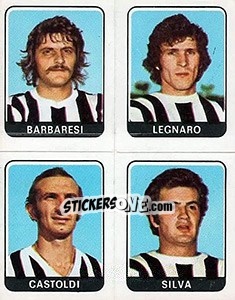 Cromo Barbaresi / Legnaro / Castoldi / Silva - Calciatori 1972-1973 - Panini