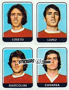 Cromo Loseto / Lopez / Marcolini / Casarsa - Calciatori 1972-1973 - Panini