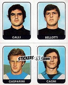 Cromo Galli / Bellotti / Gasparini / Cagni - Calciatori 1972-1973 - Panini