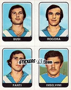 Sticker Busi / Rogora / Fanti / Inselvini - Calciatori 1972-1973 - Panini