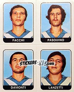 Figurina Facchi / Pasquino / Damonti / Lanzetti - Calciatori 1972-1973 - Panini