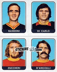 Sticker Randono / Di Carlo / Zuccheri / D'Angiulli - Calciatori 1972-1973 - Panini