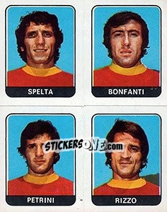 Figurina Spelta / Bonfanti / Petrini / Rizzo - Calciatori 1972-1973 - Panini