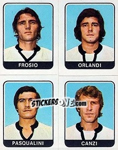 Figurina Frosio / Orlandi / Pasqualini / Canzi - Calciatori 1972-1973 - Panini