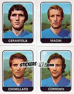 Figurina Gerantola / Magni / Grinellato / Correnti - Calciatori 1972-1973 - Panini