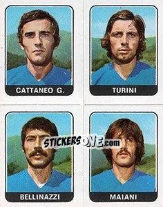 Sticker Gattaneo G. / Turini / Bellinazzi / Matani - Calciatori 1972-1973 - Panini