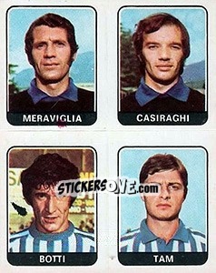 Sticker Meraviglia / Casiraghi / Sotti / Tam - Calciatori 1972-1973 - Panini