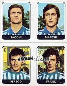 Cromo Jaconi / Marchi / Perego / Frank - Calciatori 1972-1973 - Panini