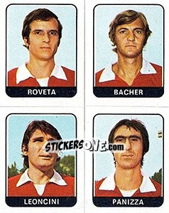 Figurina Roveta / Bacher / Leoncini / Fanizza - Calciatori 1972-1973 - Panini