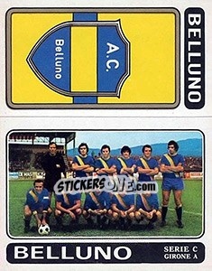Cromo Belluno Scudetto / Squadra - Calciatori 1972-1973 - Panini