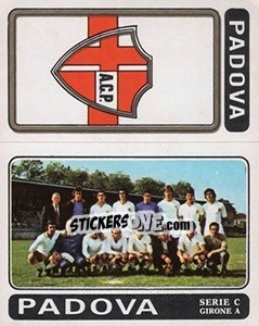 Figurina Padova Scudetto / Squadra - Calciatori 1972-1973 - Panini