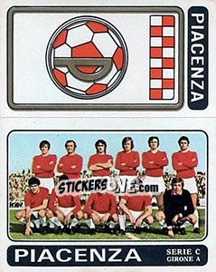 Sticker Piacenza Scudetto / Squadra - Calciatori 1972-1973 - Panini