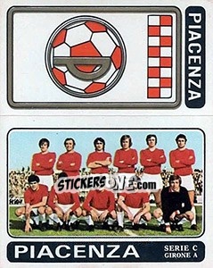 Sticker Piacenza Scudetto / Squadra